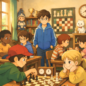 Šachový klub — blok pro děti