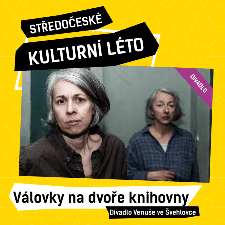 Válovky na dvoře knihovny v&nbsp;rámci Středočeského kulturního léta